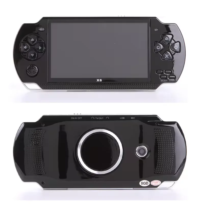 2024 4.3-Inch Screen for PSP X6 Game Console - 8GB, 10000+games