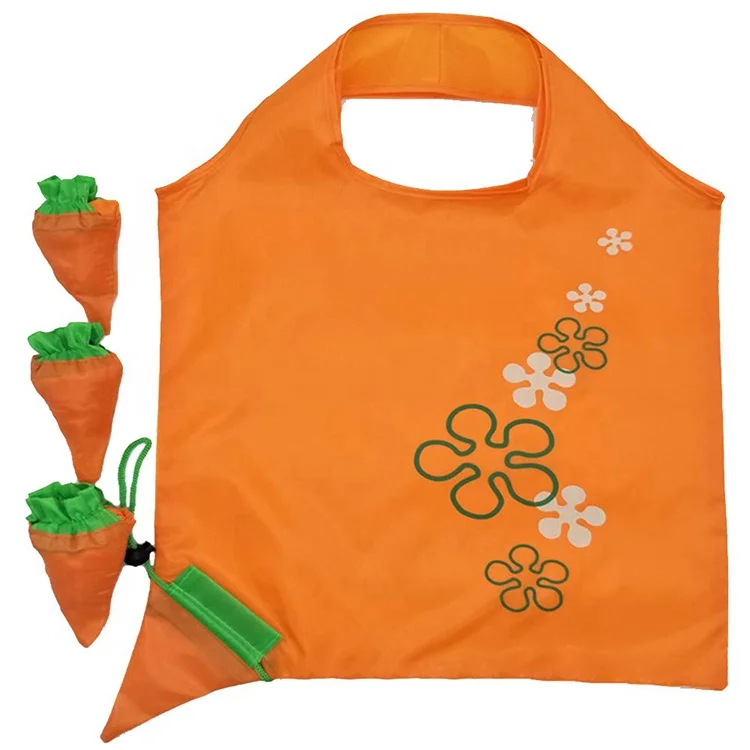 Fruit Shape Reusable Folding Polyester Nylon Storage Grocery Tote Shopping Bag
