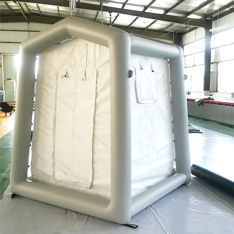 Factory Cheap PVC Collapsible Movable Free Install Air Tight Inflatable Waterproof Easy Set Decontamination Tent For Emergency