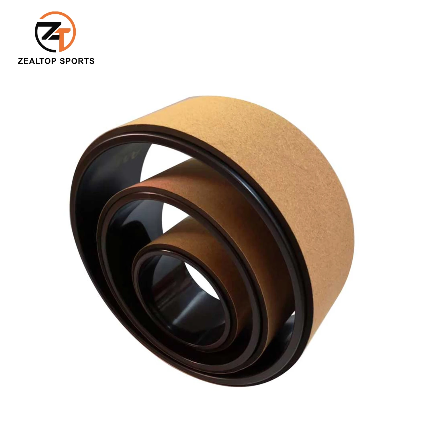 Пробковое колесо для йоги, набор из 3 колес для пилатеса, фитнеса, тренажерного зала, фитнеса, экологически чистый деревянный бамбуковый Корк ТПЭ