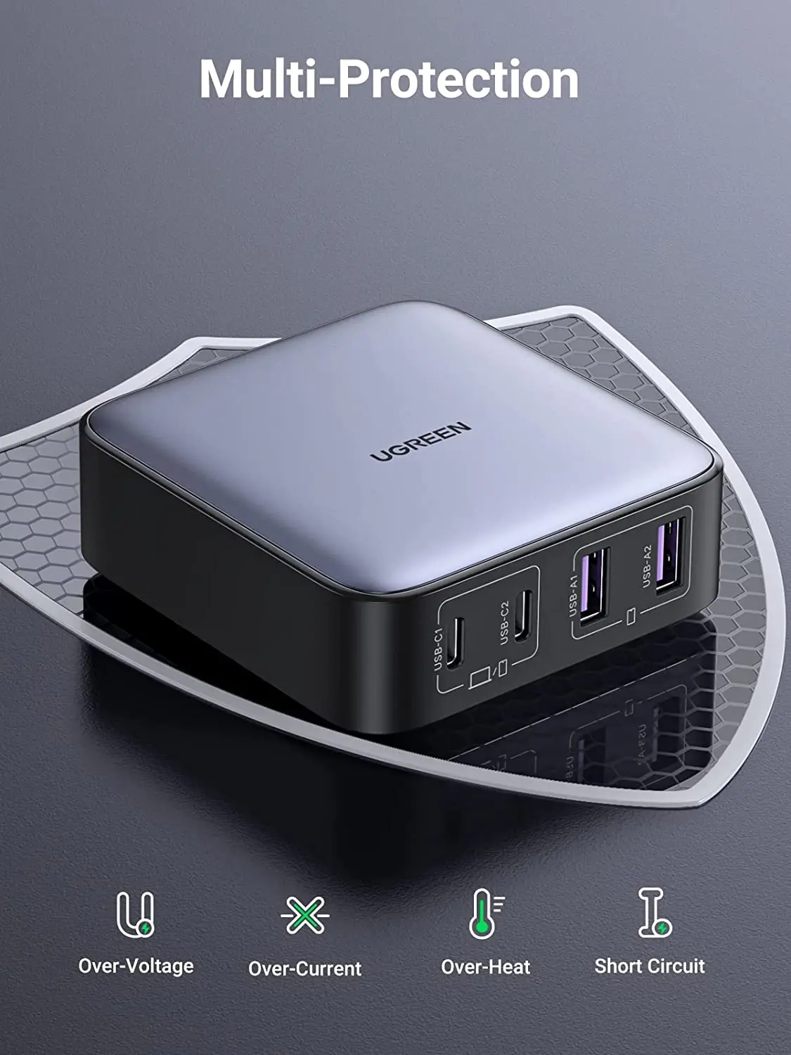 UGREEN 65W Dual USB-C Charger Small Size GaN, Mobile Phones & Gadgets,  Mobile & Gadget Accessories, Chargers & Cables on Carousell