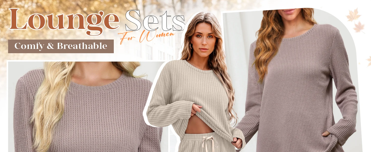 Women's Two-Piece Pajama Set with Long-Sleeve Top & Elastic-Waist Pants for Cozy Halloween Night & Daily Street Wear — detail