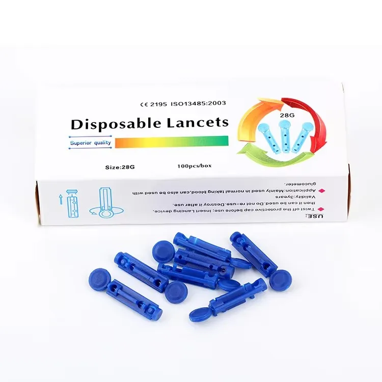 Factory price 23 28 32G high quality  Disposable blood Lancet for Glucose Lancet safety Twist