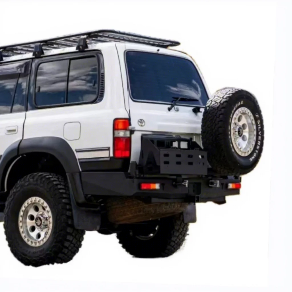 MANx4製 最高級 4x4 リアバンパー トヨタ ランドクルーザー LC80用