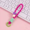14 rose red with white dots-bead color random