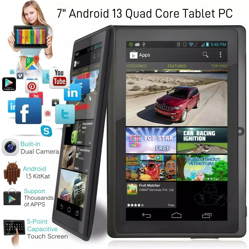 7inch Allwinner A133P Quadcore Tablet for Kids - Android 13