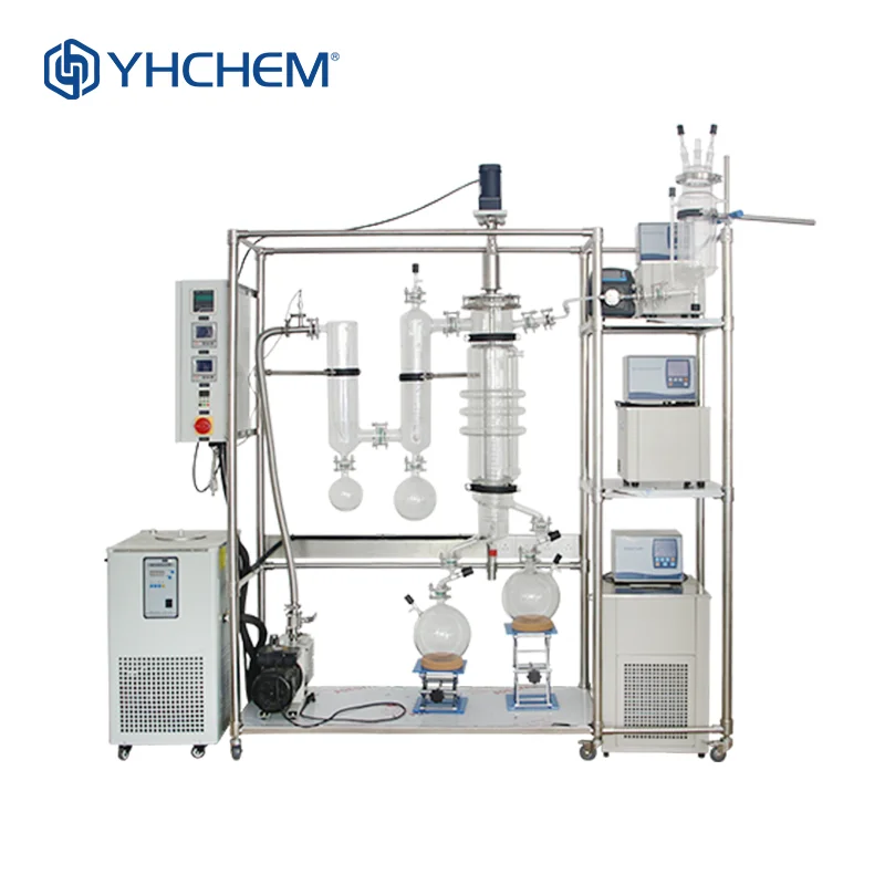 Industrial Short Range Molecular Distillers Separation Purification Glass Molecular Distillation