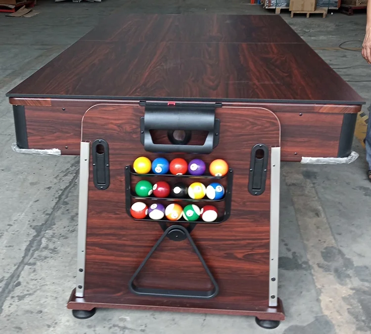 4 em 1 Multi mesa de jogo 7FT de bilhar, mesa de bilhar com