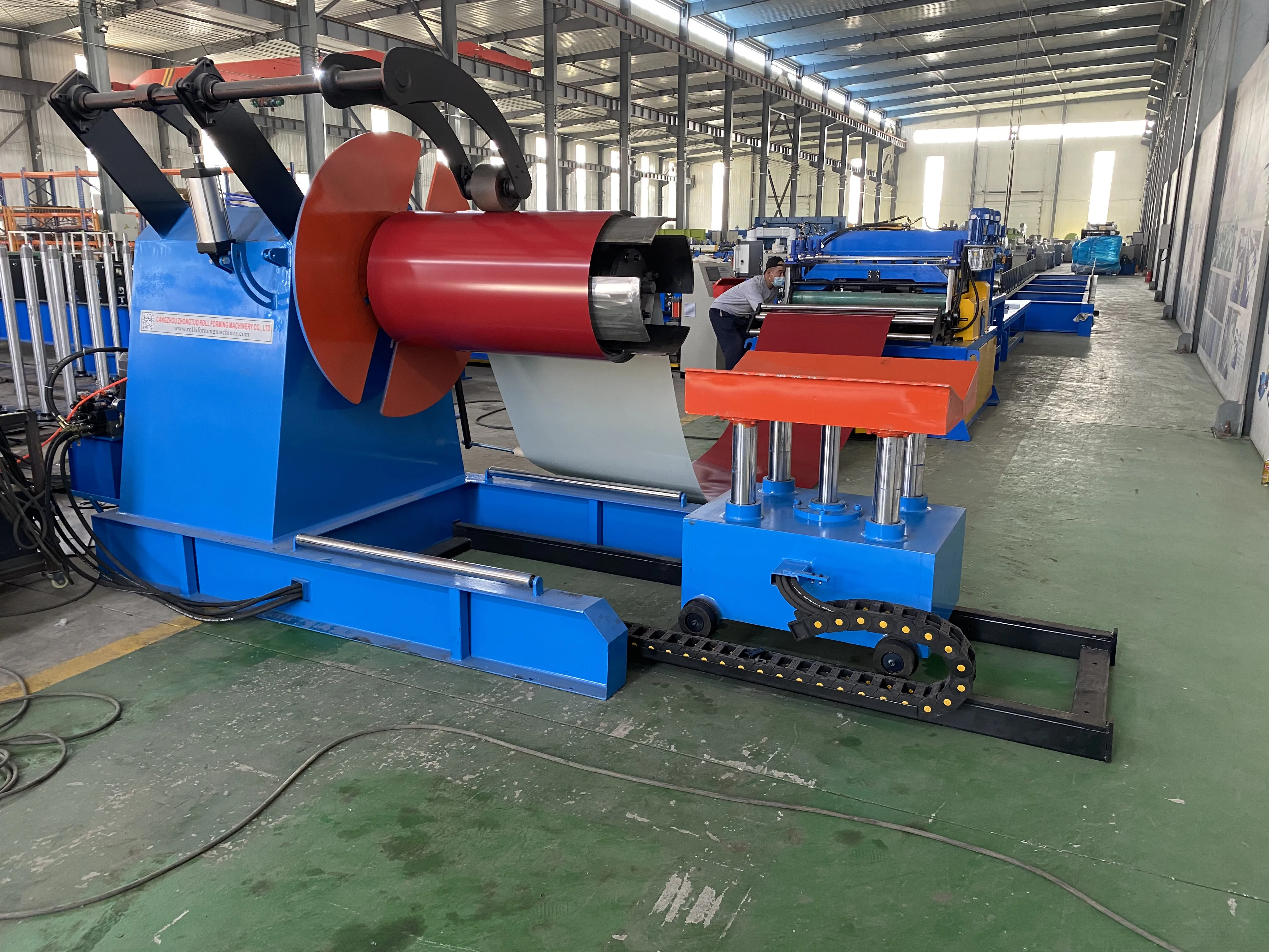 Hydraulic working galvanized steel metal coil cutting& slitting production line