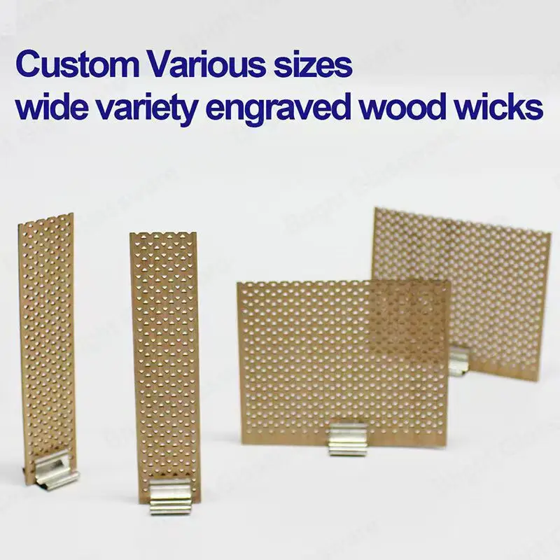 Wholesale Ecofriendly Booster Wood Wicks With Metal Sustainer Candle