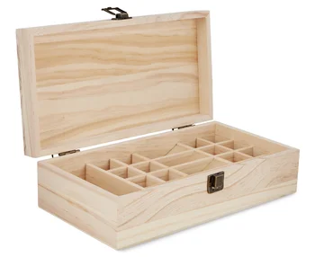 Custom Small  with laser logo box packaging for essential oils wooden Essential Oils Storage Box