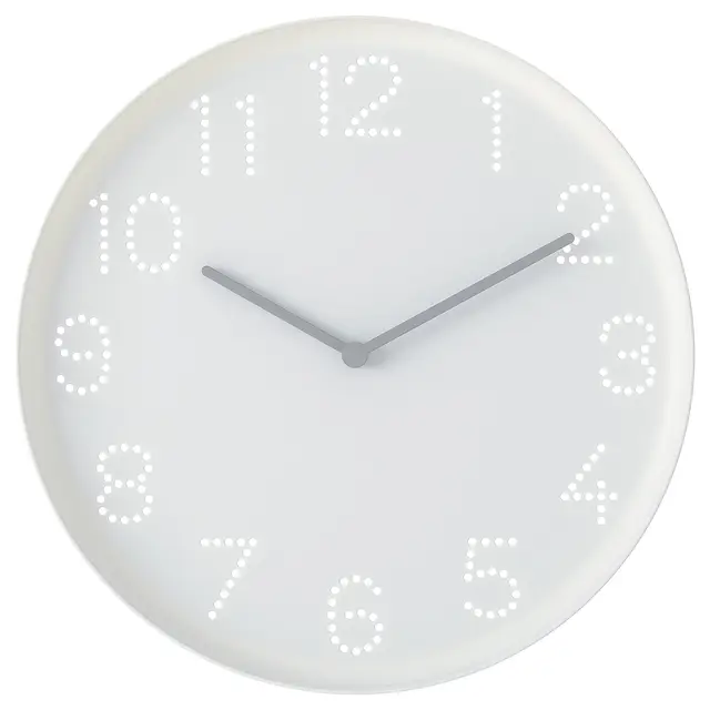 whole sale hot sale TROMMA wall clock white 25 cm modern design