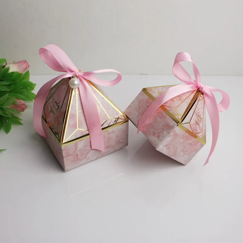 Details about   Candy Box Diamond Shape Paperboard Wedding Favors Birthday Party Decorations 
