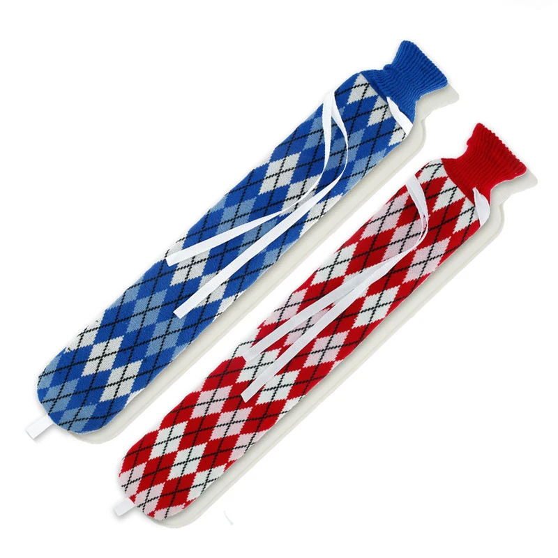 hot selling knitted removable long rubber hot water bottle cover for waist hand foot warm