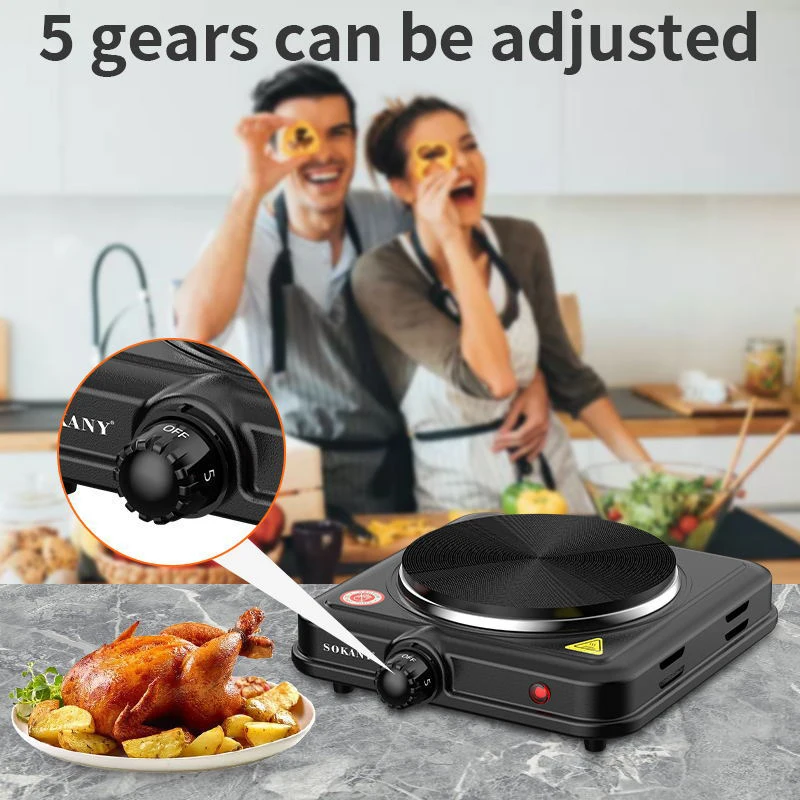 Sokany Portable Hot Plate Stove Countertop Practical Solid Small