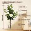 White camellia ground arrangement tree
