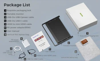 TriCreate 15.6インチポータブルモニター FHD 1080P USB-C 接続