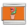 Plant sticker Steel tone