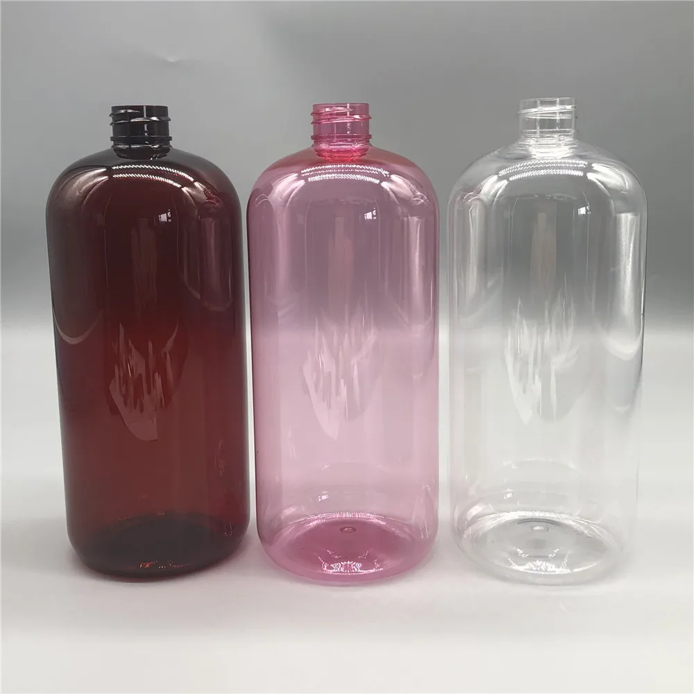 Finepack 1000ml 1 Liter 1L Plastic Bottle for Body Skin Care Packaging and Hair Care Conditional Shampoo Bottle With Pump