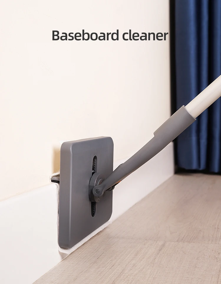 Adjustable Baseboard Cleaner Tool With Long Handle Nobending Mop