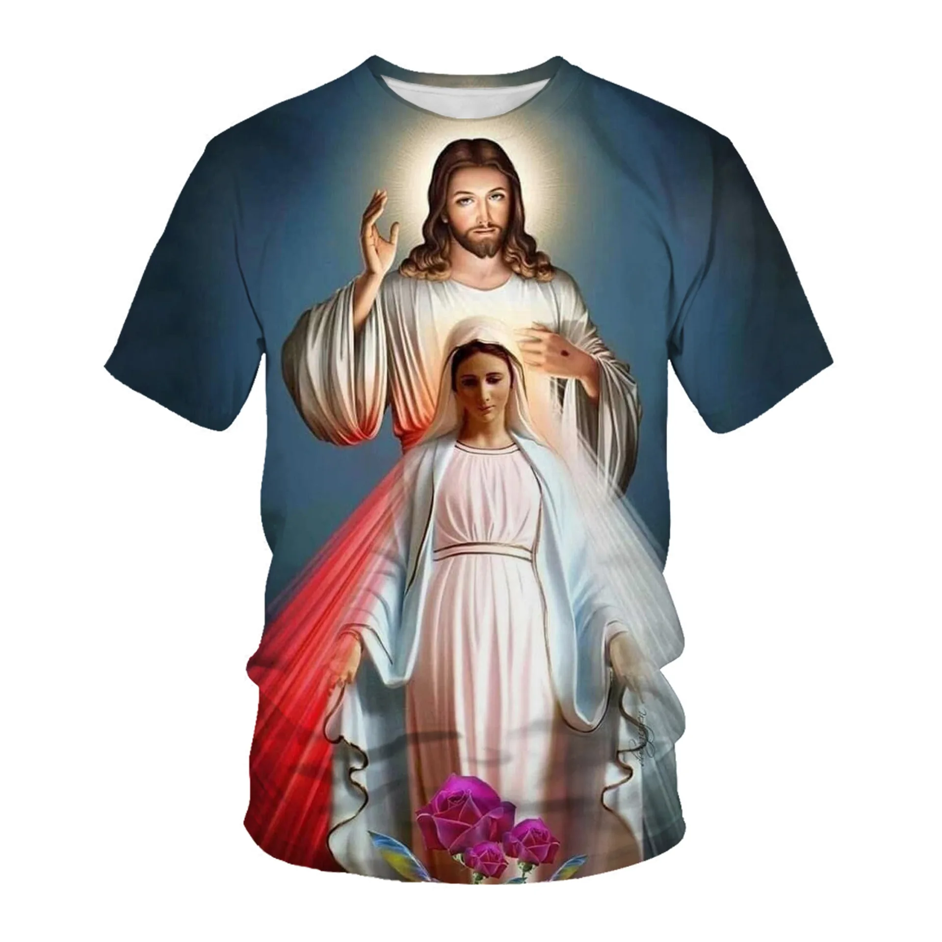 卸売宗教聖母マリアTシャツ服カスタムイエスキリストTシャツ| Alibaba.com