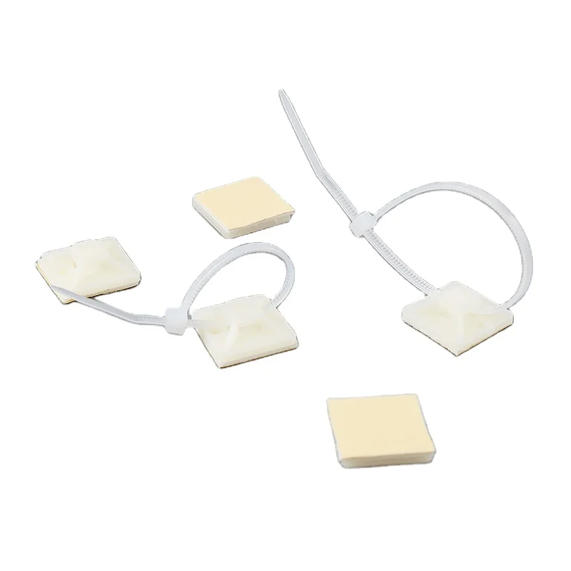 Self Adhesive Cable Tie Mount Bundle Wire with Glue