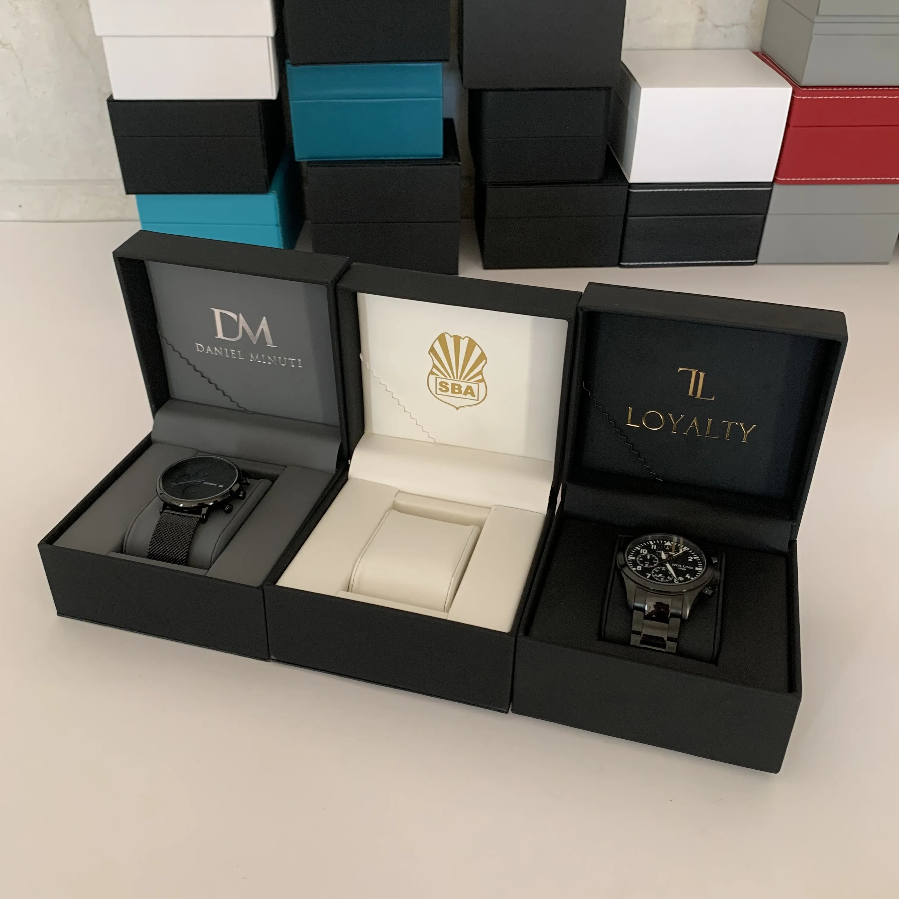 Custom Watch Box Luxury Oem Logo Retail Display Gift Packaging Box For ...