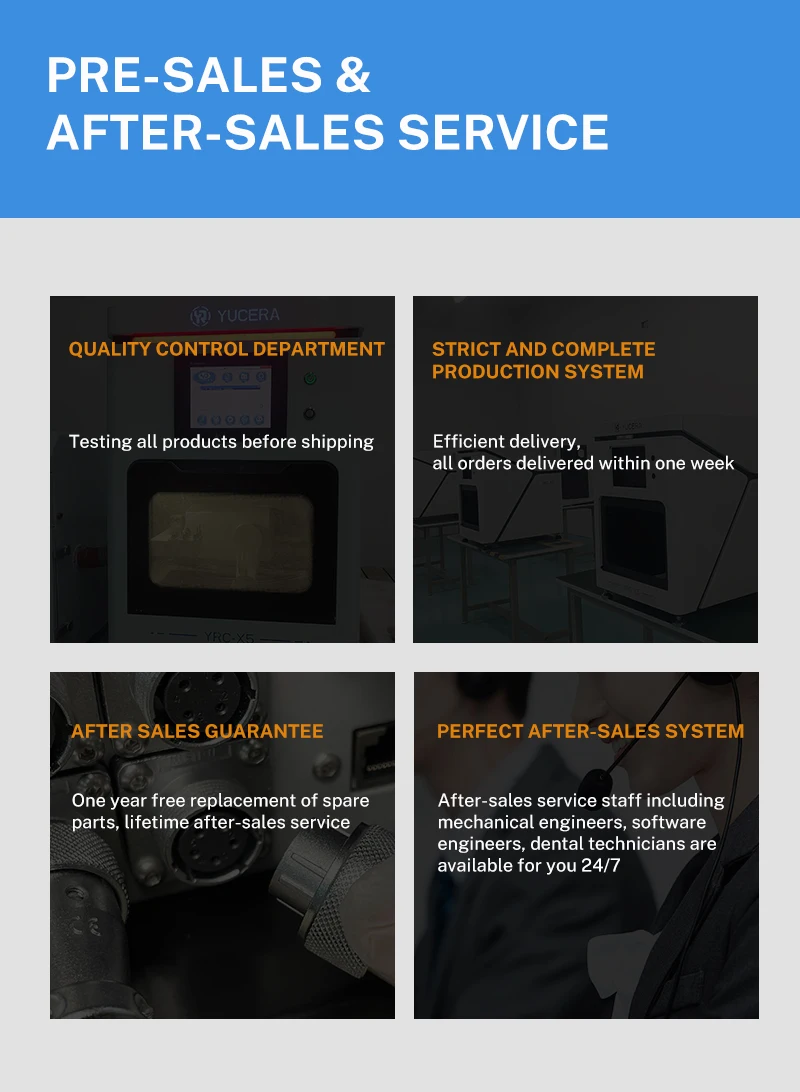5-axis Dental Wet Milling Machine Yucera Yrc 6x Dental Cadcam Milling Machine for Disilicate Lithium and Composite
