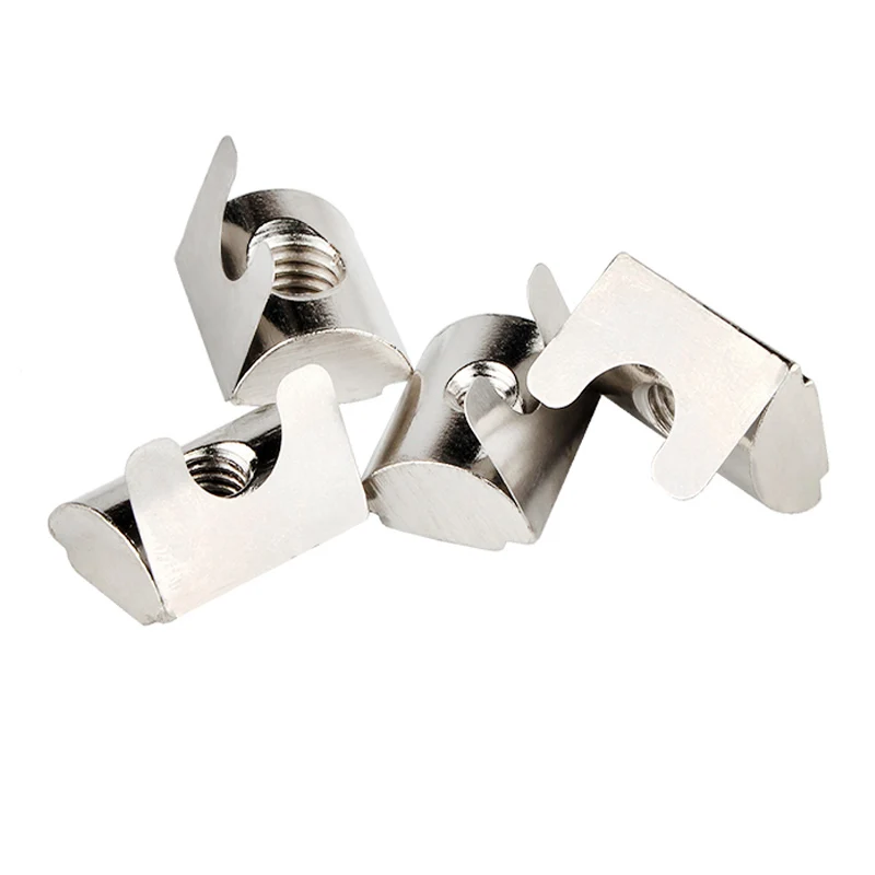 Aluminum Profile Locking T Type Slot Spring Round Nuts and Half Round Bolts Set Shrapnel Nut and Button Head Socket Screw Kit