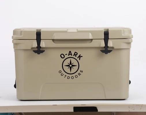 RTIC 45 QT Outdoor Camping Fishing Ice Box Portable Plastic Roto Molded  Cooler Box for Food Transportation