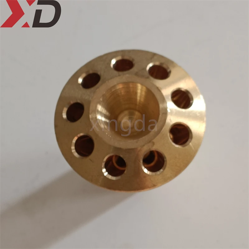 Refrigerant Distributor Brass Nozzle Inlet 3/4 Inch Outlet 1/4 With 4