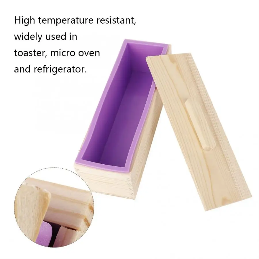 Wholesale Large Rectangle Silicone Making Soap Loaf Handmade Mold
