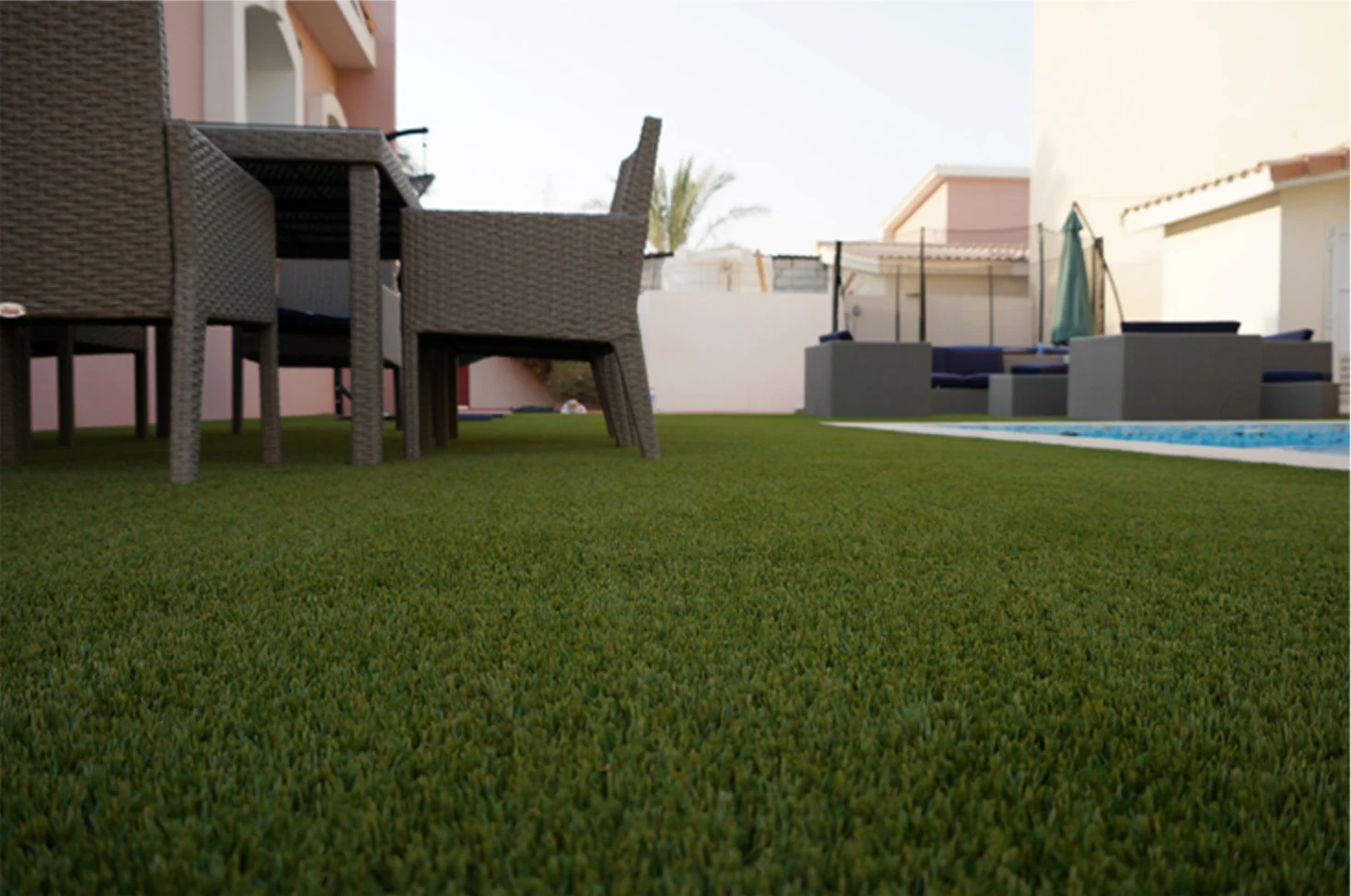 Hot Selling 4 Tone Color Landscaping Synthetic Lawn Carpet Artificial Turf for Garden