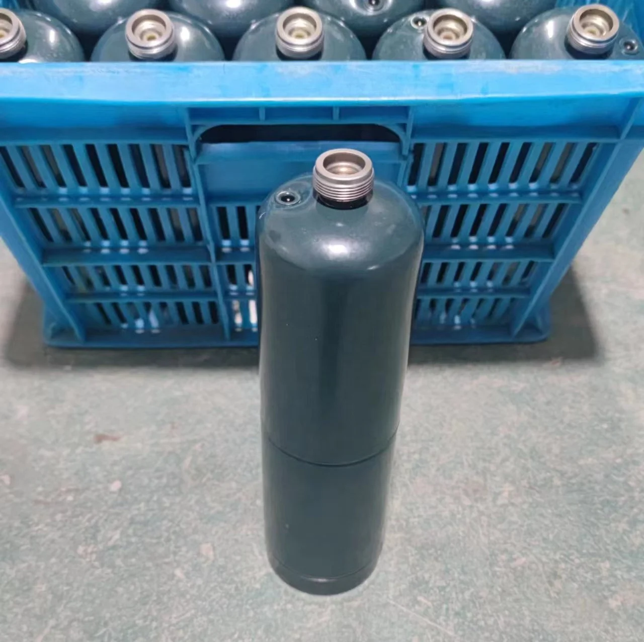 DOT39 Standard 1l Small Empty Gas Cylinder for Refrigerant R134a Gas Cylinder candela Canisters