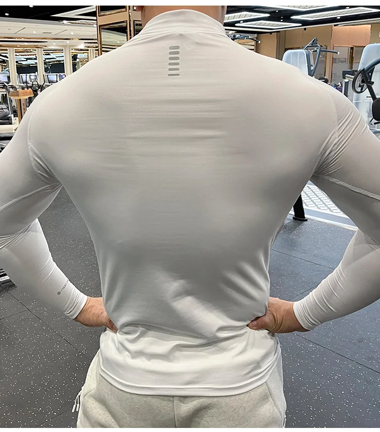Fast Delivery Compression Tracksuit Gym Training Plain T Shirt Fashion Gym Wear for Men Fitness