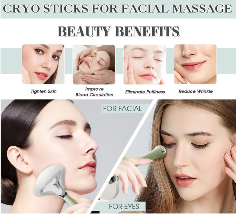 Custom Chilling Wands Cold Roller For Face Puffiness Cooling Beauty