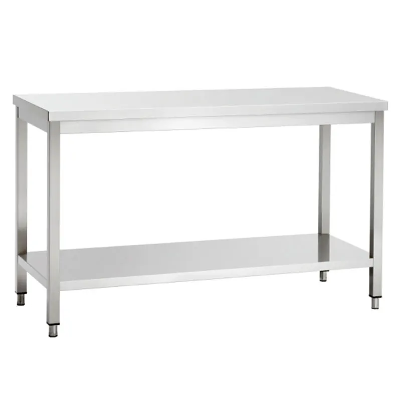 High Quality Kitchen Equipment Work Table Stainless Steel 2 Layer Work ...