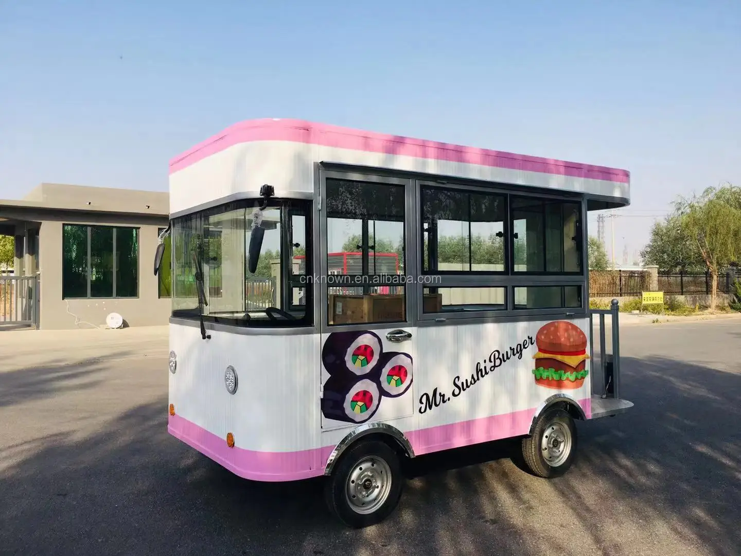 Ce Dot Approved Electric Food Truck For Sale Fashionable Mobile Street Kitchen Food Cart