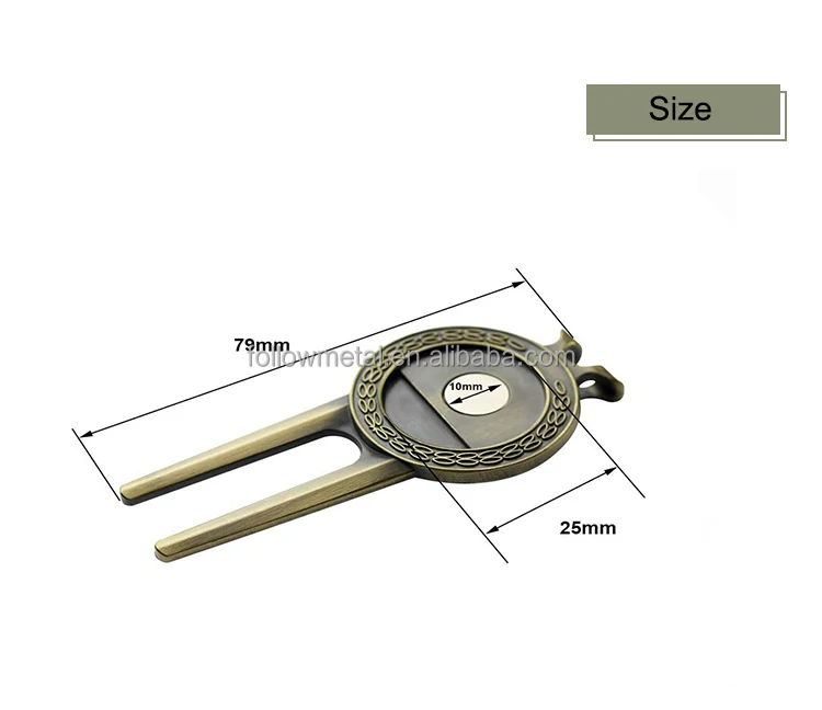 High Quality Blank Divot Belt Clip Design Golf Divot Repair Tool Golf