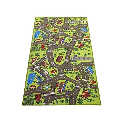 City Street Map Kids Study and Play Rug