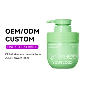 OEM Organic Vegan Niacinamide Face Skin Care Cream Lotion Whitening Multiple Foam Face Wash Pore-cleansing Gel Facial Cleanser