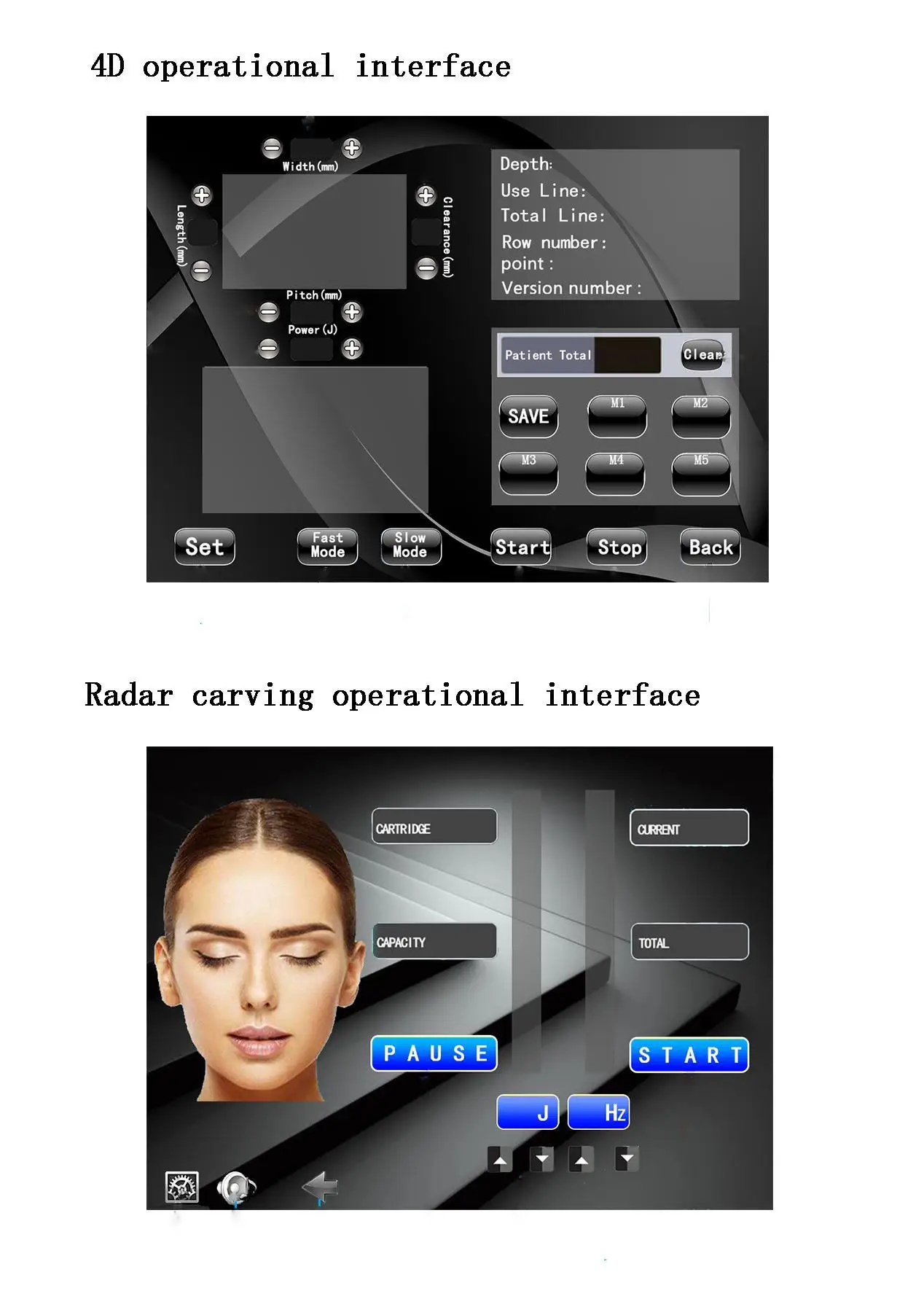 Portable 2 In 1 Wrinkle Remover Facial Slimming Weight Loss Radar Carving 4d Hifu Beauty Machine