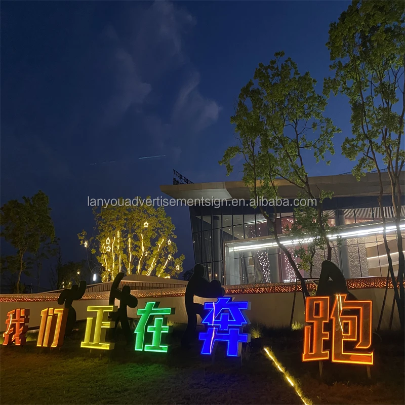 Lanyou Acrylic Backlit Alphabet Lettering Signs Outdoor Led Decor ...