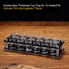12 holes(2*6)+12 cups