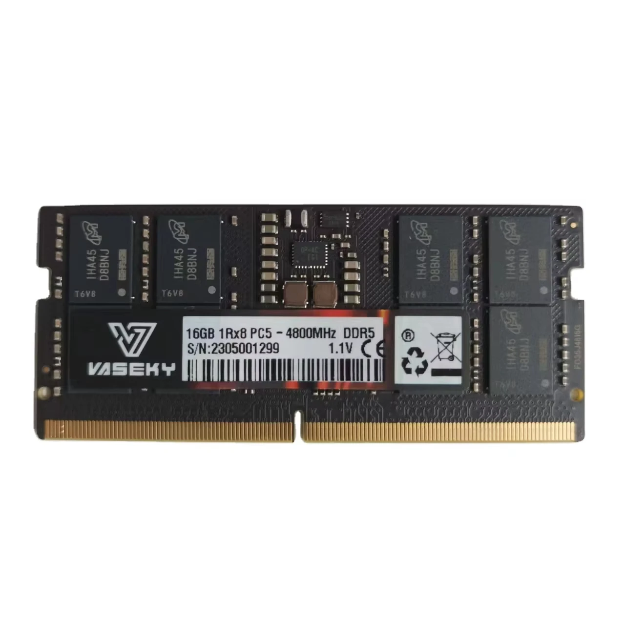 Vaseky DDR5 16GB RAM 4800MHz/5200MHz/5600MHz ノートパソコン用メモリ
