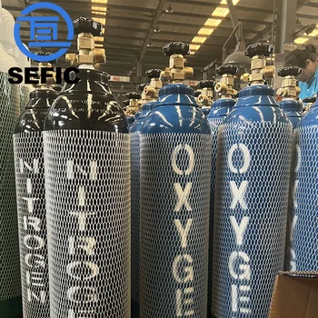 Iso9809-3 150bar 10l Oxygen Nitrogen Argon Helium Co2 Tank Cylinder For ...