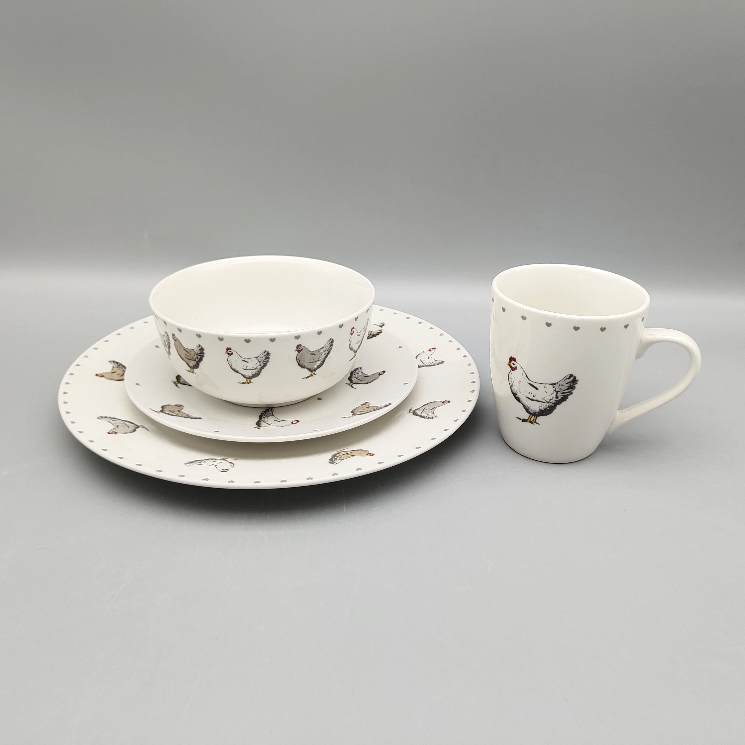 Chicken Tableware Alibaba.com: Ceramic Porcelain Chicken Design Dinnerware Set, Animal ...
