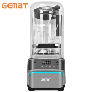 6L Heavy Duty Soundproof Blender Touchpad Digital  Multifunctional Blender Ice Crushing & Automatic Function for Commercial Use