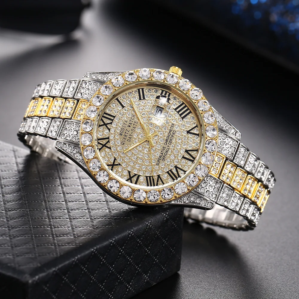 Luxury Unisex Quartz Rhinestone Watch