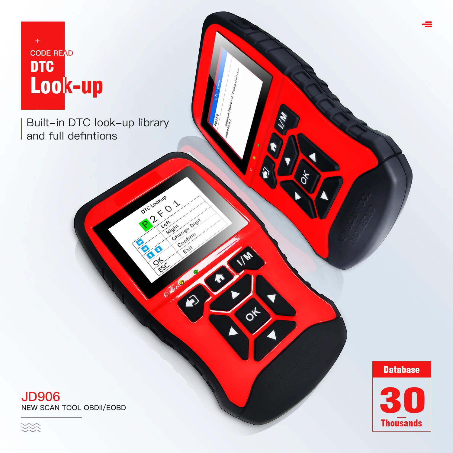High Quality Universal Auto OBD2 Scanner Read Engine Code Reader for All Cars JDiag JD906
